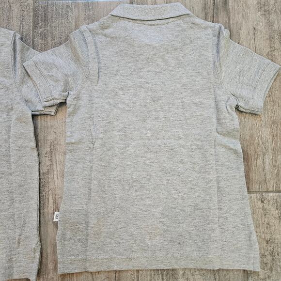 Gap Kids Polo Shirt Lot of 2 Boys XS Gray Uniform Short Sleeve School Basics - Picture 7 of 7